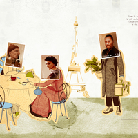 Дизайн почтового набора на тему: "Франция - моя любовь, мечта и грезы"