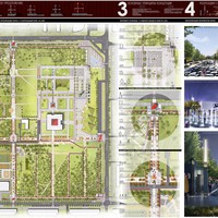 Конкурсный проект благоустройства парка Дворца творчества "Мемориал" в городе Кирове (1место)
