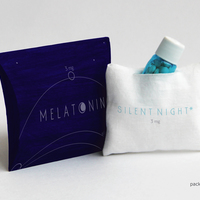 Оформление упаковки биологической добавки "мелатонин"