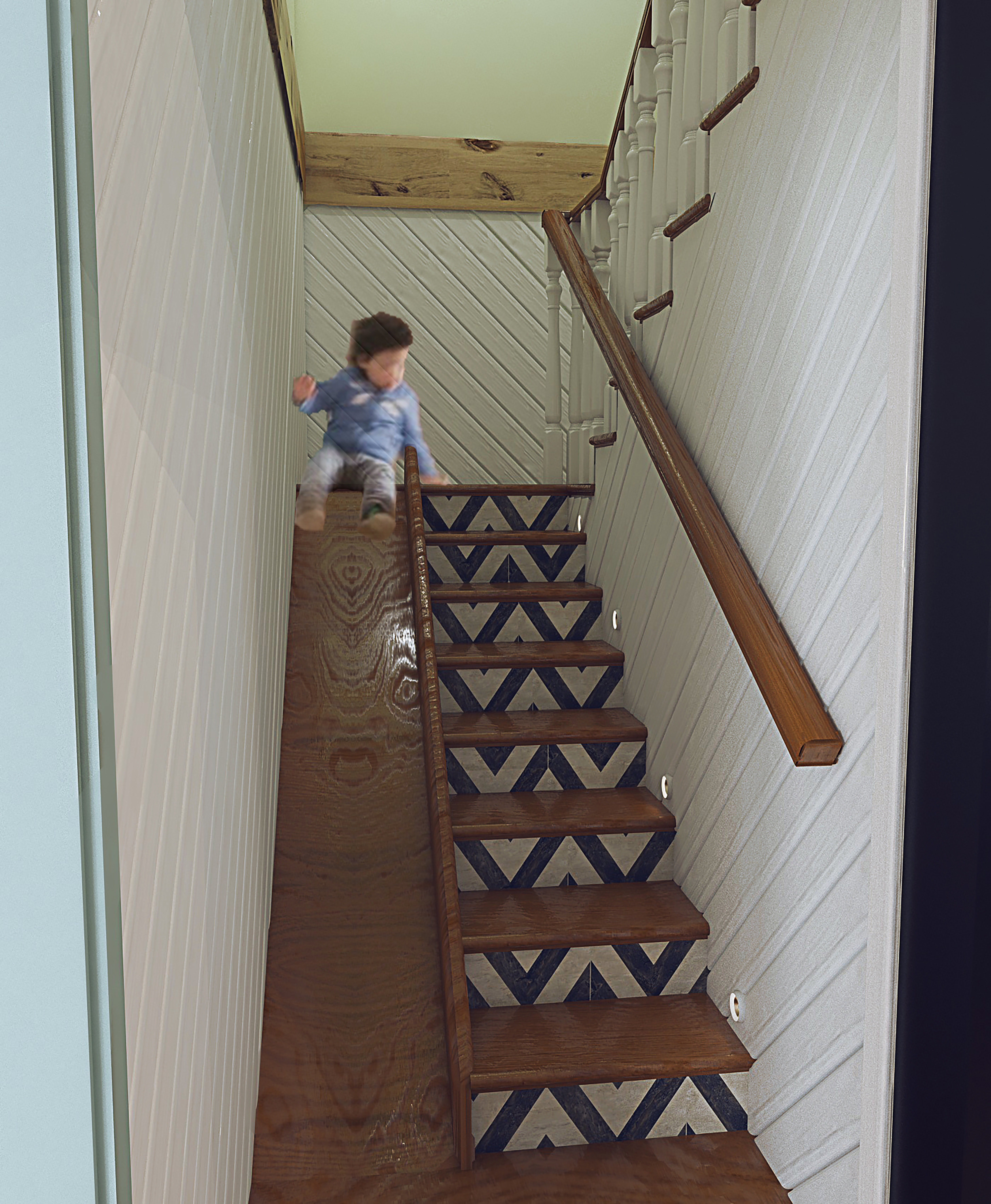 Детская деревянная лестница своими руками