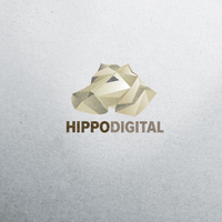 Логотип | Низкополигональный Стиль "Hippo Digital"