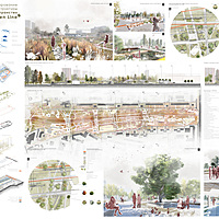 Комплексное формирование территории ЖД инфраструктуры, Общественное пространство «Green Line»