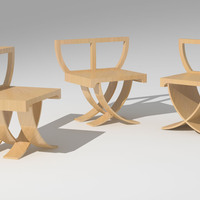 Серия стульев в японском стиле