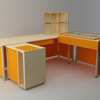 Трансформирующийся многофункциональный рабочий чертежно-компютерный стол